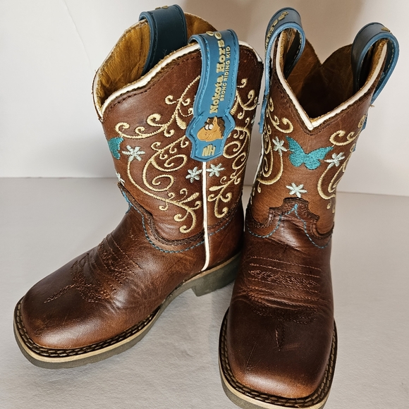 Nokota Horse Little Jessy Kids Leather Boot -sz8 - Picture 6 of 10